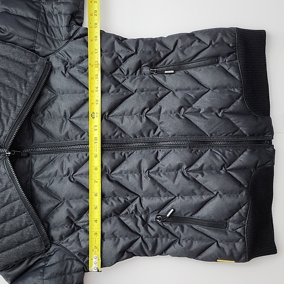 LOLE Black Colleen Down Filled Quilted Winter Zip Up High Collar Jacket Size M - Picture 16 of 16